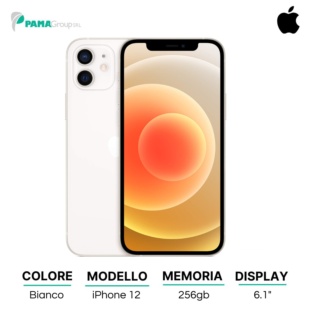 Apple iPhone 12 256gb Bianco Ricondizionato Grado A