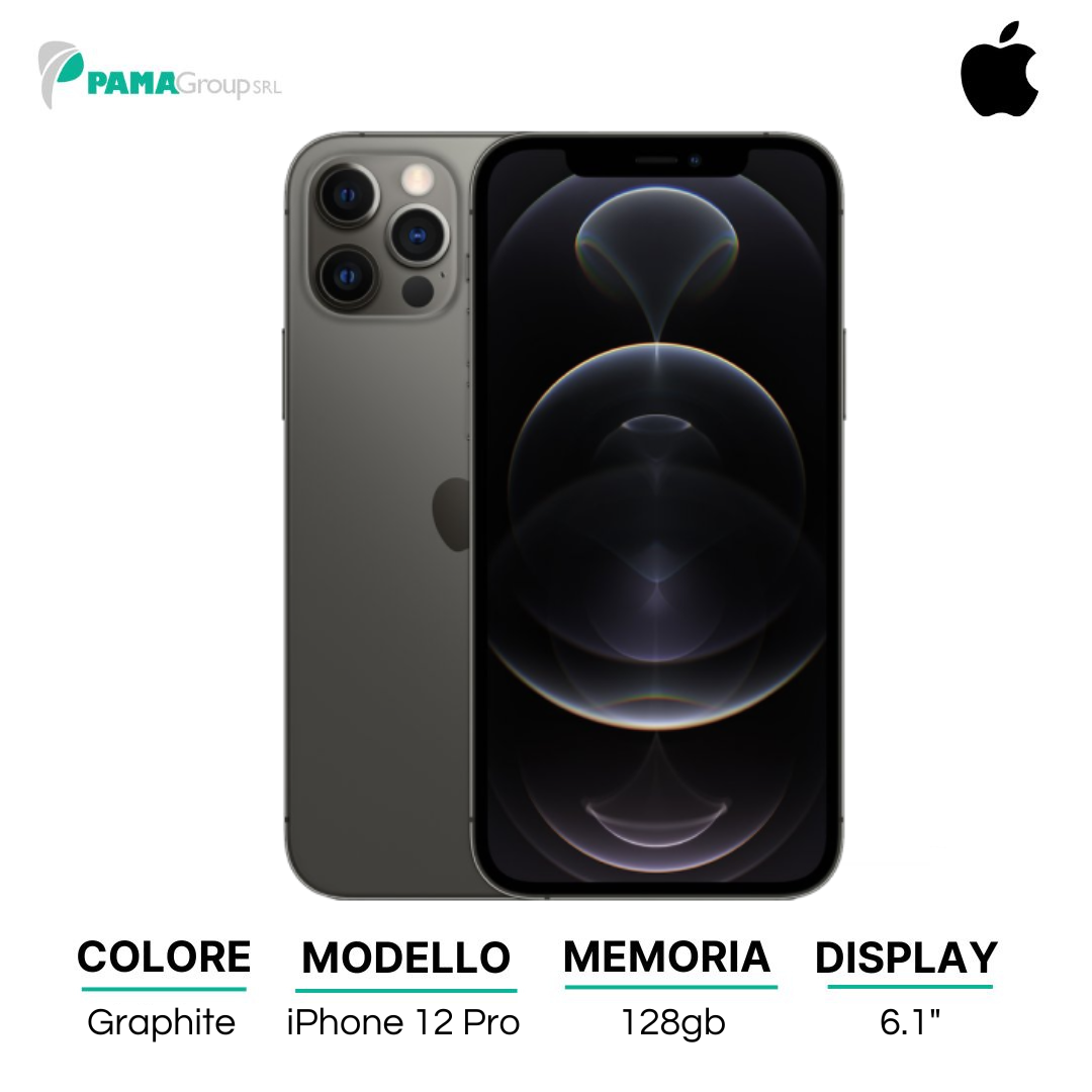 Apple iPhone 12 PRO 128gb Graphite Ricondizionato Grado A