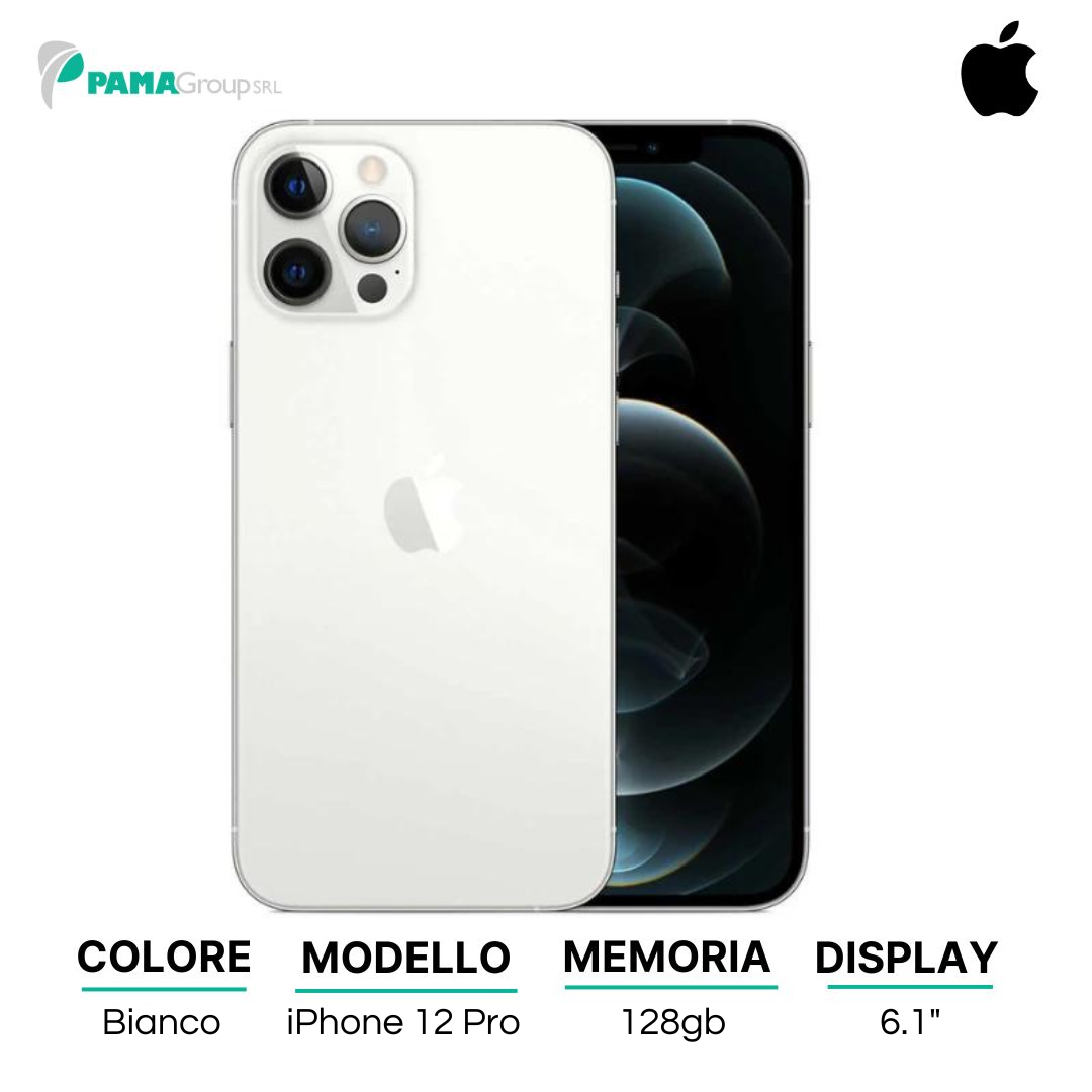 Apple iPhone 12 PRO 128gb Argento Ricondizionato Grado A