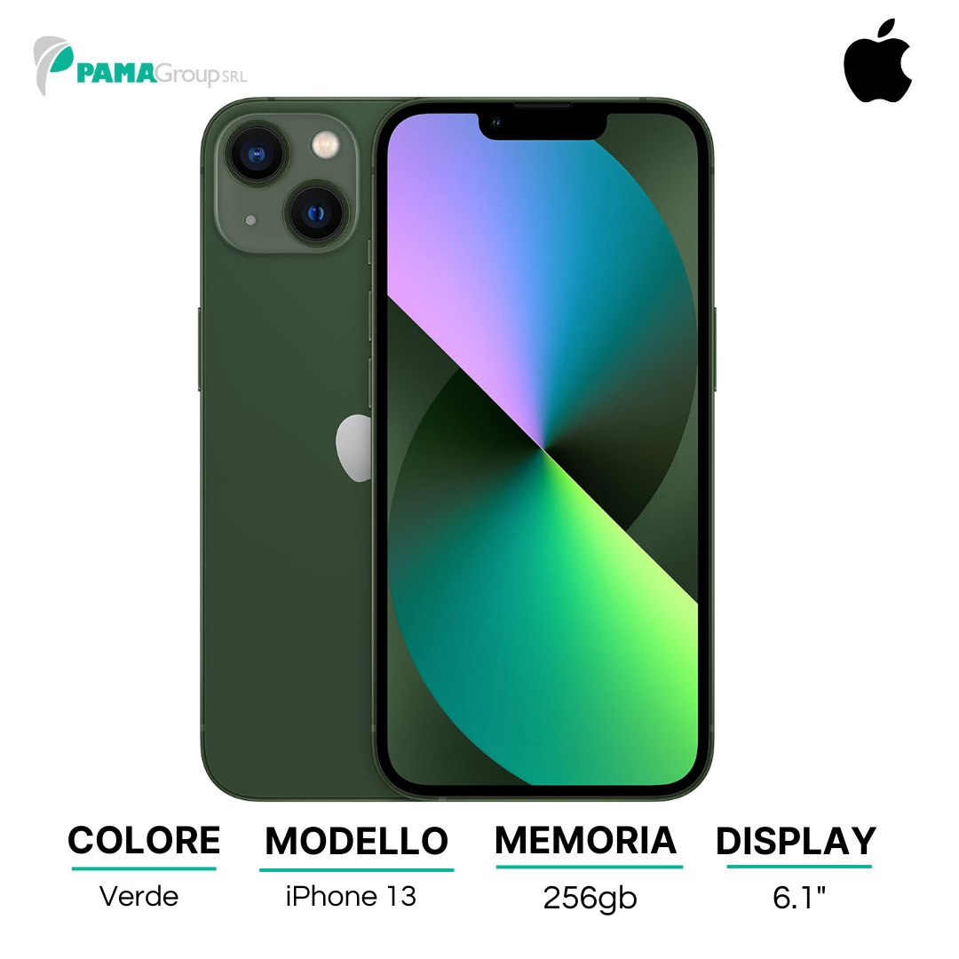 Apple iPhone 13 256gb Verde Ricondizionato Grado A