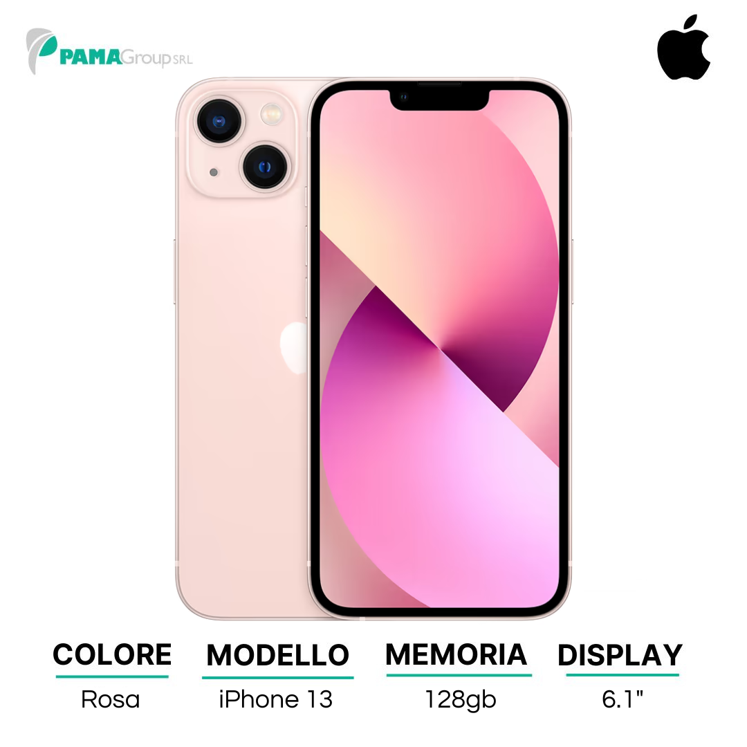 Apple iPhone 13 128gb Rosa, Ricondizionato Grado A