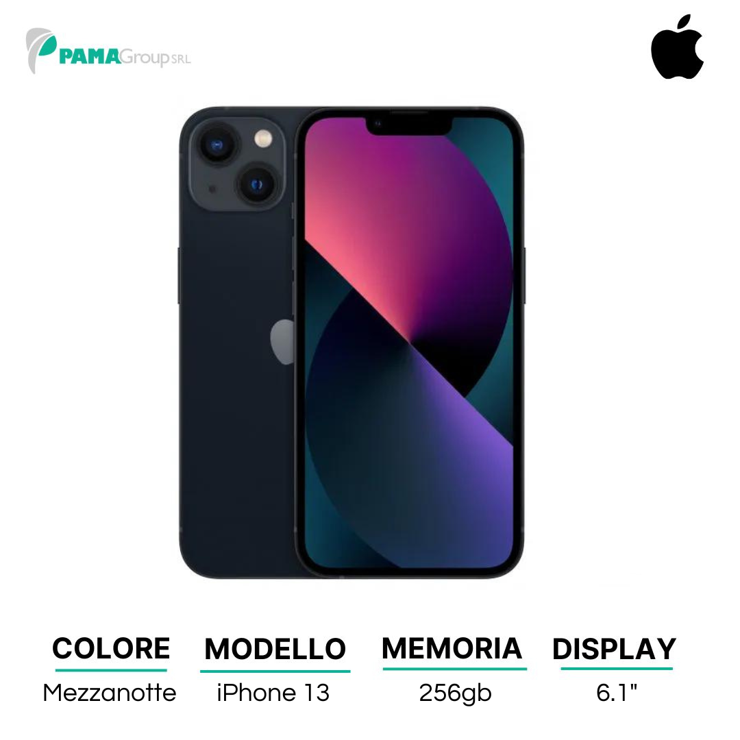 Apple iPhone 13 256gb Midnight Ricondizionato Grado A
